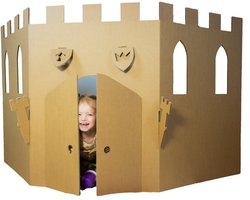 Kartonnen kasteel wand - 200 x 7 x 96 cm - Kartent