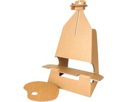 Kartonnen tafel schildersezel - Voor op de tafel - Kartent