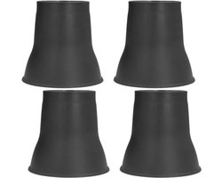 KARZO - 4-delige meubelverhoger, verstelbare bedverhoger, 6 inch hoornvormige bankpootverhogers, robuuste meubelverhoger, stevig met antislipkussentjes, bedframe voor tafel, stoel, bureau, bank