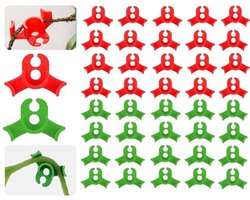 KARZO - 40 Stuks Plant Trainingsclips, Plastic Plant Stam Trainer 90 Graden Lage Stress Buigmachines, Trainer Clips, Tuinieren (Rood+Groen)