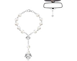 KARZO - Beschermengel Autospiegel Hanger voor Auto Interieur - Rijbewijs Geslaagd Cadeau - Autoaccessoires Geluksbrenger