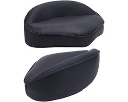 KARZO - Comfortabele marine casting stoel van water- en krasbestendig PVC leer, ideaal voor vissen met stevige pasvorm en duurzame materialen