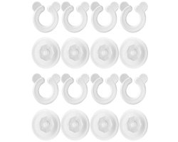 KARZO - Dekbedovertrekset 8-delig met clip voor slaapkamerbevestigingsstang. Beddengoed houdt dekbed op zijn plaats.