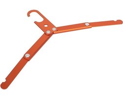 KARZO - Opvouwbare aluminiumlegering kleerhangers rek voor reizen en kamperen (oranje)