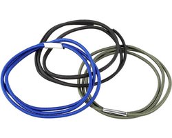 KARZO - Set van 3 rubberen afvalcontainerbanden voor vuilnisemmer - Bevestigingsbanden voor keuken, slaapkamer en buiten gebruik