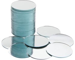 KARZO - Set van 60 mini cirkelspiegels van 5 cm met mozaïektegel ontwerp, ideaal voor wanddecoratie en creatieve ambachtelijke projecten