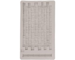 KARZO - Siliconen vorm stenen wand, textuurmat voor fondant, reliëf, bakken, hars, grijs