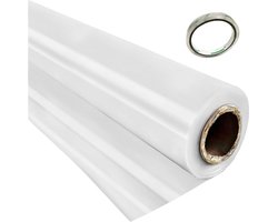 Kasfolie 20 X 28 Ft – 6 mil UV-Bestendig Polyethyleen, Transparant Plastic voor Optimale Warmtebehoud en Duurzaamheid