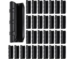 Kasklemmen - 50 stuks - Glas-klem-bescherming - Bevestigingsclip - Tuingereedschap - Kunststof - Zwart - Voor het bevestigen van kaspanelen en filmframe buis - 7.8*2.2 CM