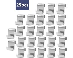 Kasklemmen - bevestigingsclips - Kas Accessoires - 25 stuks - kas accessoires - Bevestigingsclip voor kasfolie - Geschikt voor tuin- en kasaccessoires - Kas fixatie clips - Plant Broeikas Klemmen - kas twist clips - 25mm - Kas Haak