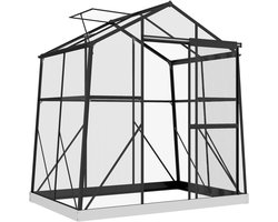 Kas/koudebak - weerbestendig - 192 x 131 x 203 cm - zwart