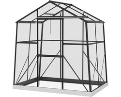 Kas/koudebak- weerbestendig- 192 x 131 x 203 cm- zwart