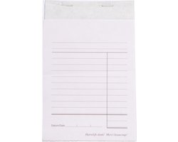 Kassablok met carbon ongenummerd - 10 stuks