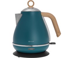 Kassel 93222 - Retro Waterkoker - 1,7L - RVS - Blauw