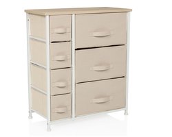 Kast FOLDRESS B 63x30x73cm 7 vakken beige hjh LIVING