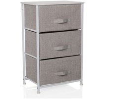 Kast FOLDRESS M 45x30x95cm 3 vakken grijs hjh LIVING