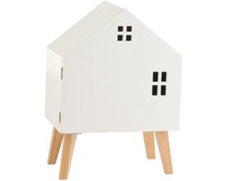 Kast | hout | wit | 40x26x (h)56 cm