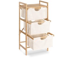 Kast met 3 lades - multifunctioneel - 1 stuk - bamboe - 96 x 44 x 33 cm