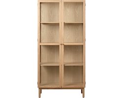 Kast Naturel Eikenhout - 3 Planken - Gewicht 57kg - 90x40x190cm