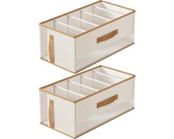Kast Organizer - Opberger Met Verdelers - Kleding Opbergen - Ademend Mesh Ontwerp - 9D x 26B x 9H cm