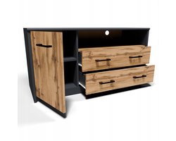 Kast RTV tafel 1D2S GRAPHITE-WOTAN ladekast 2 laden ROB