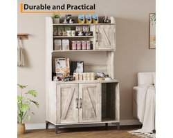 Kast voor kattenbak - Kattenbakhek - Meubel met verborgen kattenbak - Houten kattenhuis met boekenplanken - 130 × 80 × 45 cm - Grijs