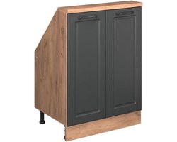 Kast voor Schuin Dak - Opbergruimte met Twee Deuren in Landelijke Stijl