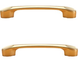 Kastdeur Handvat - Ladeknop Set - Meubel Decoratie - Aluminiumlegering - 128mm Lengte - Stof Goud