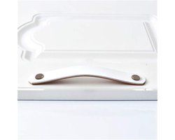 Kastgrepen Set - Lade Accessoires - Meubels Vernieuwen - Leer Messing Combinatie - 96/128/160mm - Wit Brons