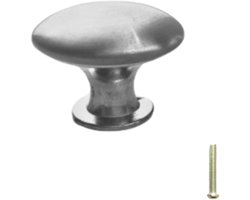 Kastknop - Meubelknop RVS - Inclusief bevestigingsbout - 24mm - ladegreep - Keukengreep - Handgrepen - Handvat - Greep