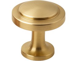Kastknoppen goud rond 32 mm - Kastknop - Meubelknop - Deurknoppen voor kasten - Meubelbeslag - Deurknopjes - Meubelknoppen - Memphis