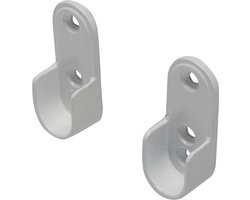 Kastroedesteun 44x15mm ovaal wit