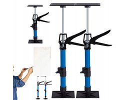 Kaststeun - Kast draagbeugel - Plafondsteun - 30-59cm Hoogte Verstelbaar - Tot 40KG Draagvermogen - Metalen Statief & Kunststof Kussens - Voor Keukenkasten & Wandmontage - Eenvoudig Eénpersoons Gebruik