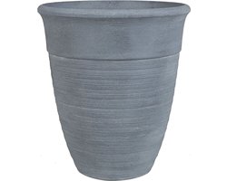 KATALIMA - Plantenbak - Grijs - 43 cm - Polyresin