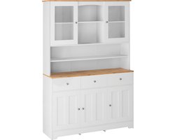 Kate|Buffet 3+3 Deuren Wit Eiken