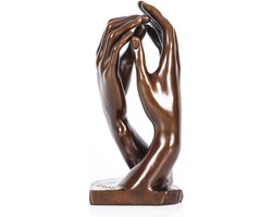 Kathedraal Handen Beeld - Replica Sculptuur - Interieur Decoratie - Traditioneel Brons Gietwerk - 216 cm Hoog - Brons