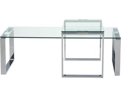 Kathy set van 2 glazen salontafels.