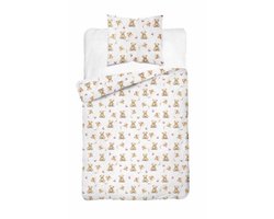 Katoen dekbedovertrek Beertje en Vlieger - 140x200 + 70x80 cm