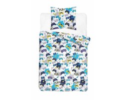 Katoen kinderdekbedovertrek Play Go - 140x200 + 70x80 cm