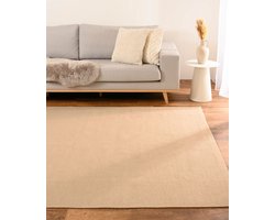 Katoen vloerkleed - Svelvik beige 240x340 cm