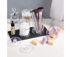 Katoenen Bud Houder 10oz - Badkamer Potten met Deksels voor Organisatie