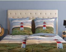 Katoenen Dekbedovertrek - 200x200cm - Tweepersoons - Inclusief Kussenslopen - 100% Katoen - Multicolor