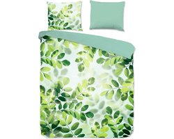 Katoenen Dekbedovertrek - 200x220cm - Tweepersoons - Inclusief Kussenslopen - 100% Zacht Katoen - Groen
