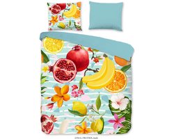 Katoenen Dekbedovertrek - 200x220cm - Tweepersoons - Inclusief Kussenslopen - 100% Zacht Katoen - Multicolor