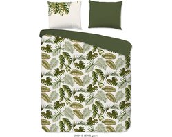 Katoenen Dekbedovertrek - 240x220cm - Tweepersoons - Lits Jumeaux - Inclusief Kussenslopen - 100% Zacht Katoen - Groen