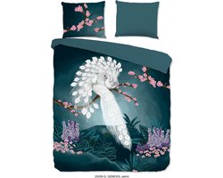 Katoenen Dekbedovertrek - 240x220cm - Tweepersoons - Lits Jumeaux - Inclusief Kussenslopen - 100% Zacht Katoen - Petrol