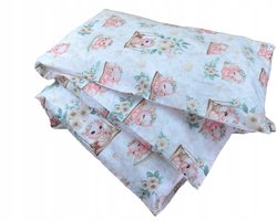 Katoenen Dekbedovertrek Set 140x200cm met Kussensloop - Vrolijke Varkentjes