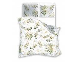 Katoenen Dekbedovertrek Set 160x200cm Boho Bladeren