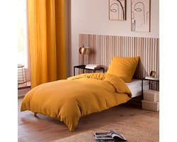 Katoenen gaas beddengoedset - voor eenpersoonsbed - dekbedset 140x200cm