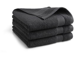 Katoenen handdoek set - 3 stuks - 50x100 - antraciet
